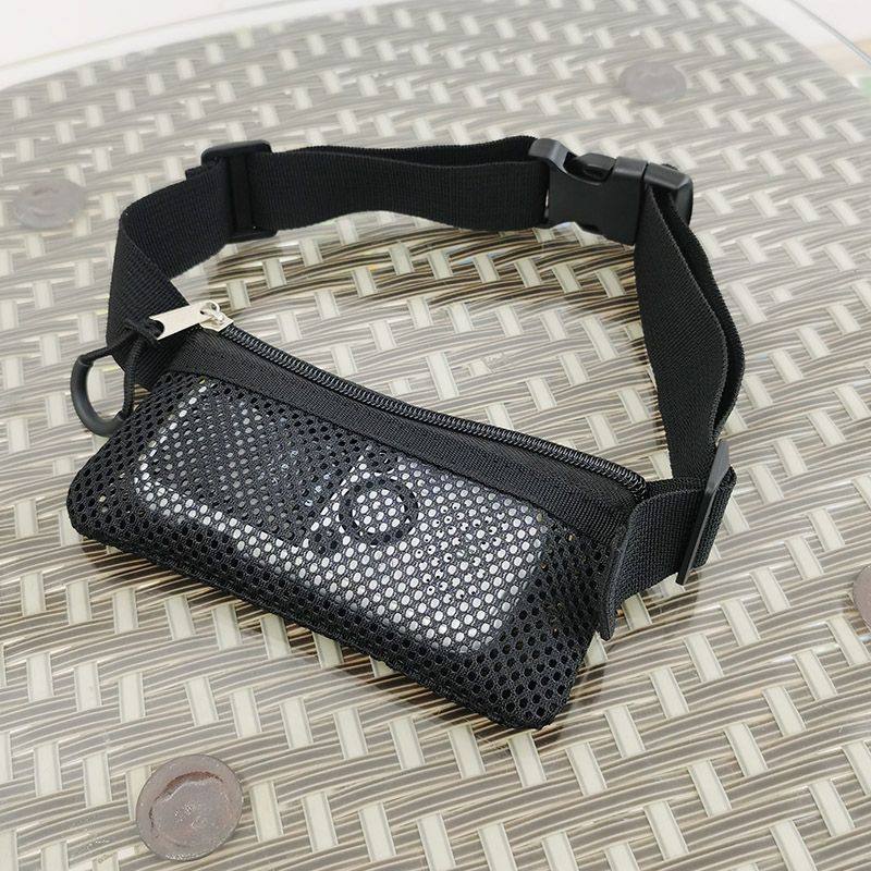 儿童镂空透气学习机斜挎包学生网纱复读故事机腰包听力宝手机袋子