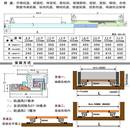 自弹导轨静音滑轨 烟酒展柜展示柜层板托底抽屉轨阻尼缓冲反弹底装