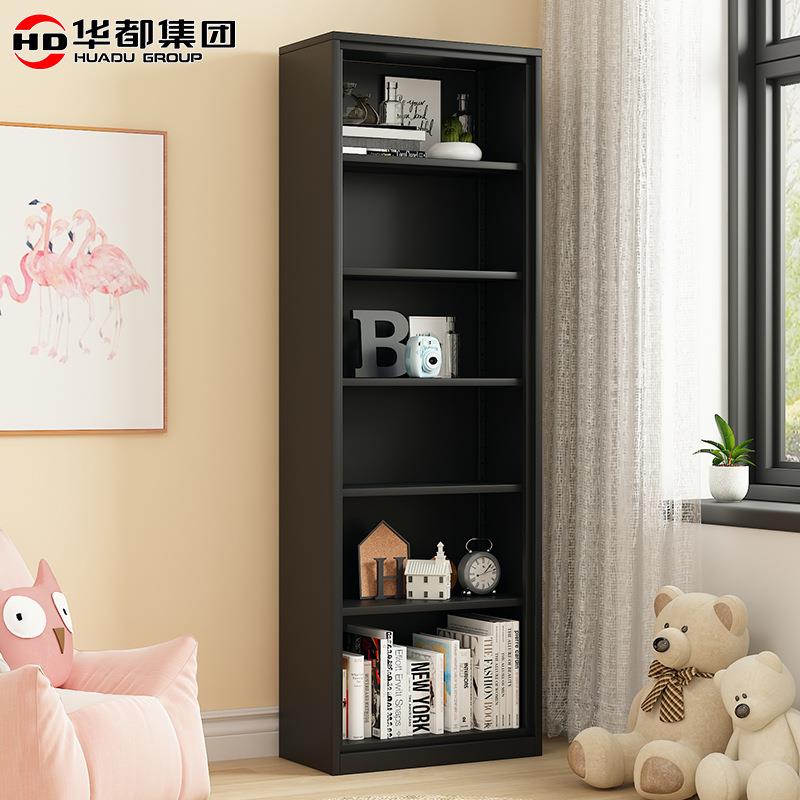 定纳制书柜书架置物架手家储物铁皮柜收柜展示办落地用家用书柜文