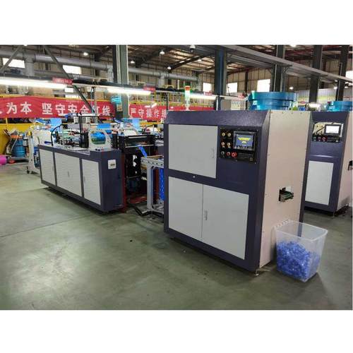 自动贴标物小垃宠圾袋PE狗袋便塑料袋制袋机收卷机膜自动贴标机设