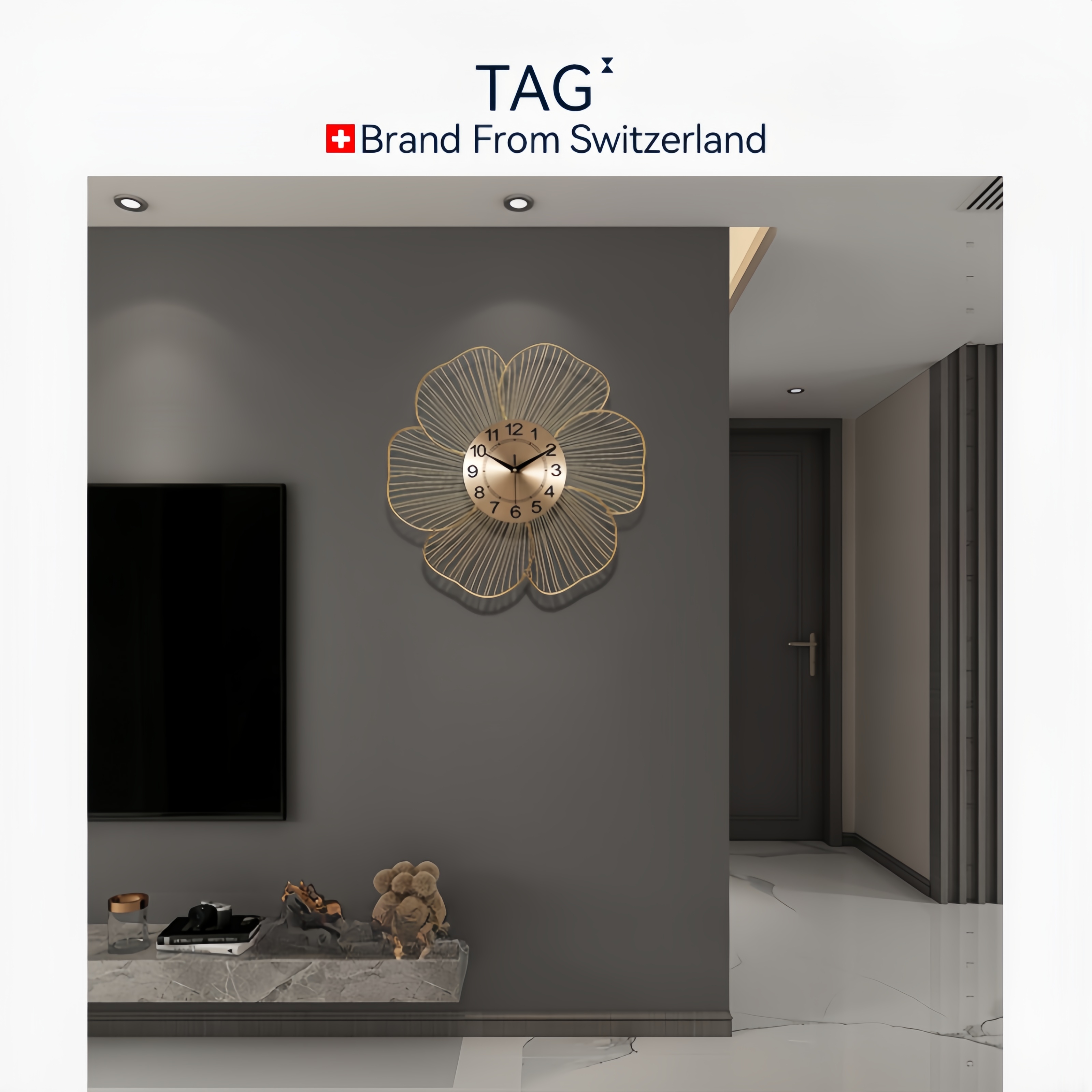 装饰艺术现代大气简约创意客厅钟