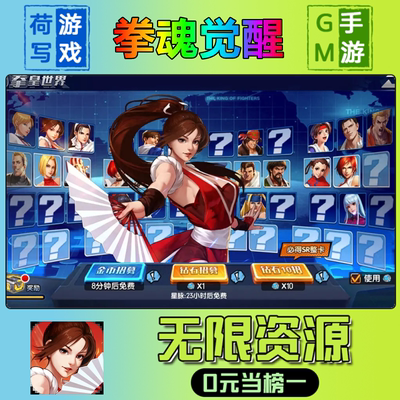 手游拳魂觉醒GM后台无限游戏