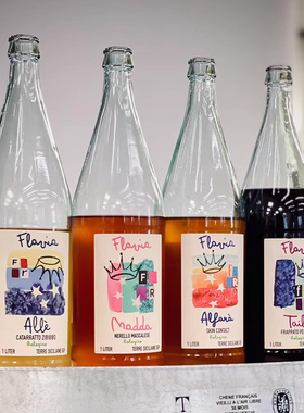 意大利干白葡萄酒西西里岛反叛者酒庄红酒桃红葡萄酒自然酒橙酒1L