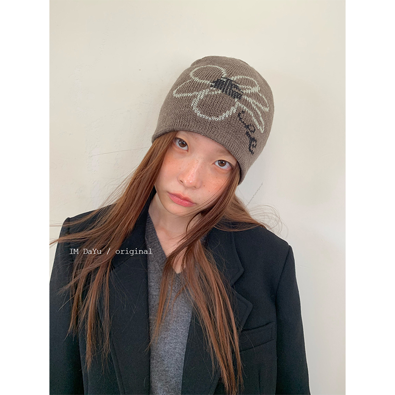 可爱少女小fafa保暖针织帽