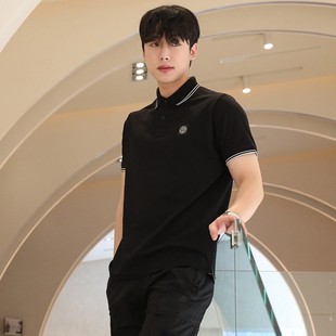stone石头罗盘徽标 2SC17 Polo shirt杰森斯坦森同款机能休闲短袖