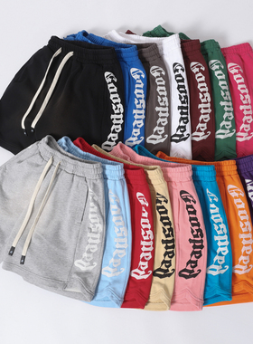 GOD SPEED CourtSide Shorts 美式街头复古刺绣运动裤休闲裤 短裤