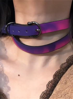 甜酷辣妹风项链女设计感锁骨链