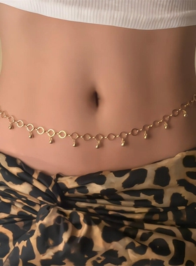 欧美简约冷淡风腰链女