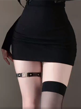 暗黑朋克腿带腿链女装饰颈带