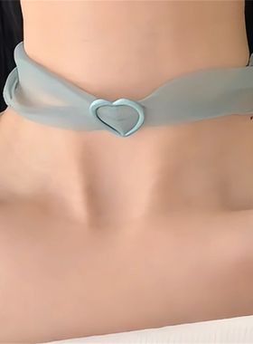 复古精致蕾丝爱心项链甜美少女