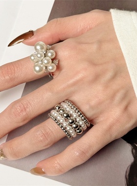 超闪珍珠锆石戒指女款