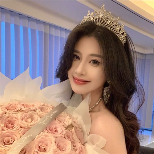 黄冠头饰高级感公主奢华