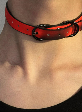 亚文化温感变色choker项圈