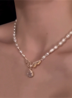 轻奢气质珍珠项链女宴会晚礼服