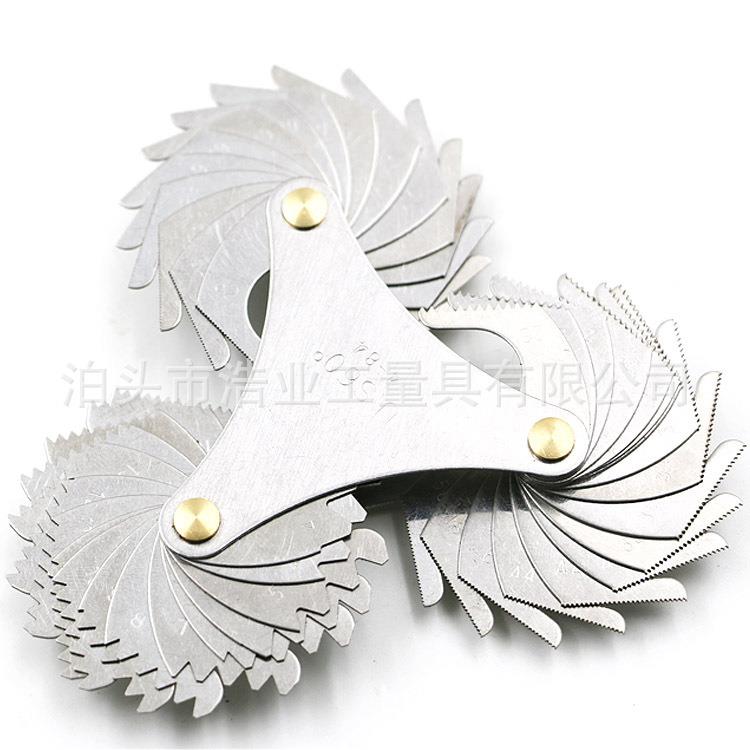 螺距规公制60度0.4-7mm 4820-122 22PCS 螺纹规 螺纹样板