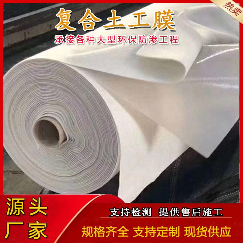复合土工膜人工湖垃圾填埋复合土工膜河道护坡两布一膜一布一膜