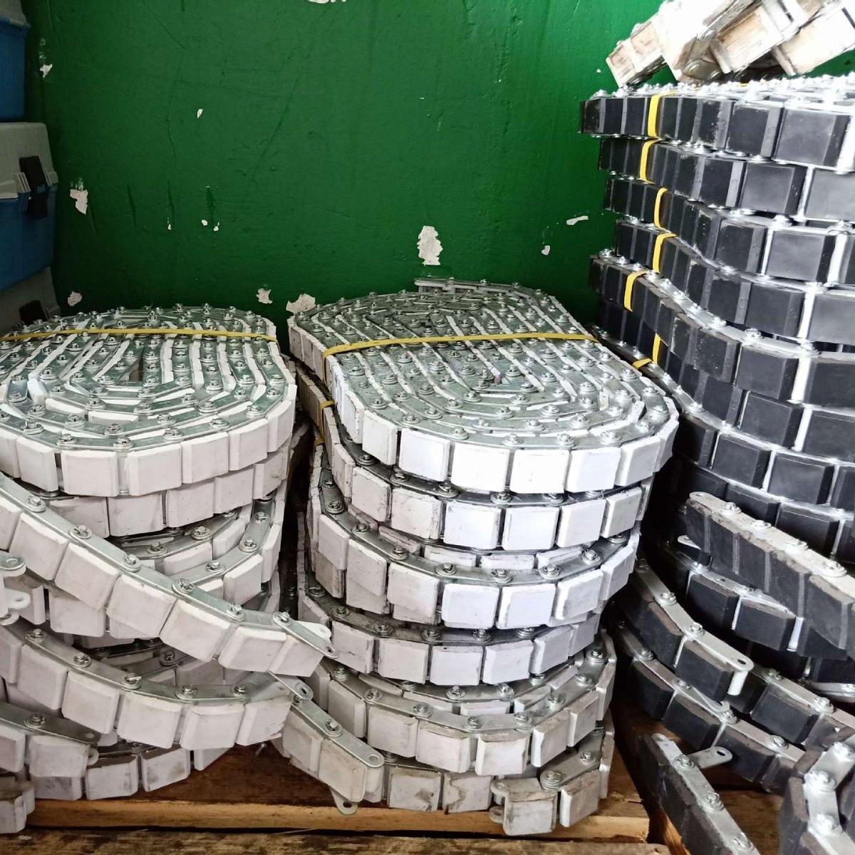 594玻璃石材边输送链条白色黑色直机边机传动链优惠磨工厂件