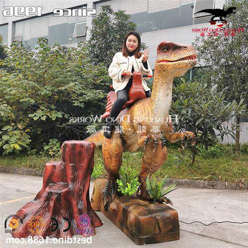 仿真骑乘恐龙商场游乐园亲子互动骑乘恐龙自贡源头厂家制作