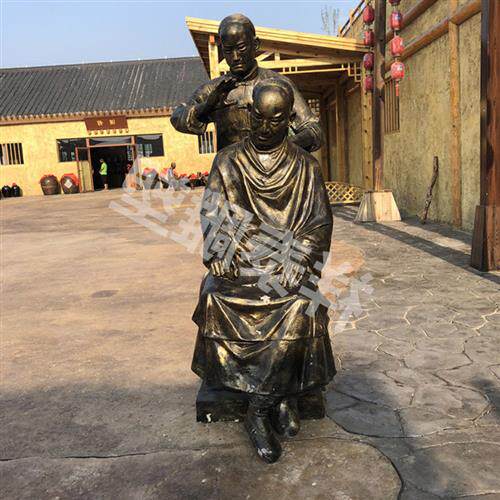 人物铸铜雕塑户外步行街园林广场景点艺术品摆件铸铜景观人物雕塑