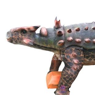 恐龙厂家定制仿真机械电动行走甲龙模型活动引流巡游互动遥控操作