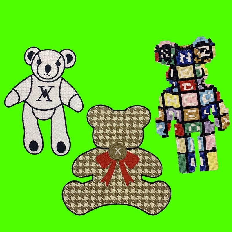 卡通动漫小熊刺绣图案大号补丁贴缝制羽绒服衣服修补贴装饰布贴,居家布艺,布贴,淘宝优惠券,粉丝福利购,淘宝优惠卷