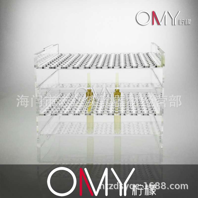 有机安瓿瓶架 针剂瓶架1/2/5/10/20ml 100孔 可叠放亚克力 单个价