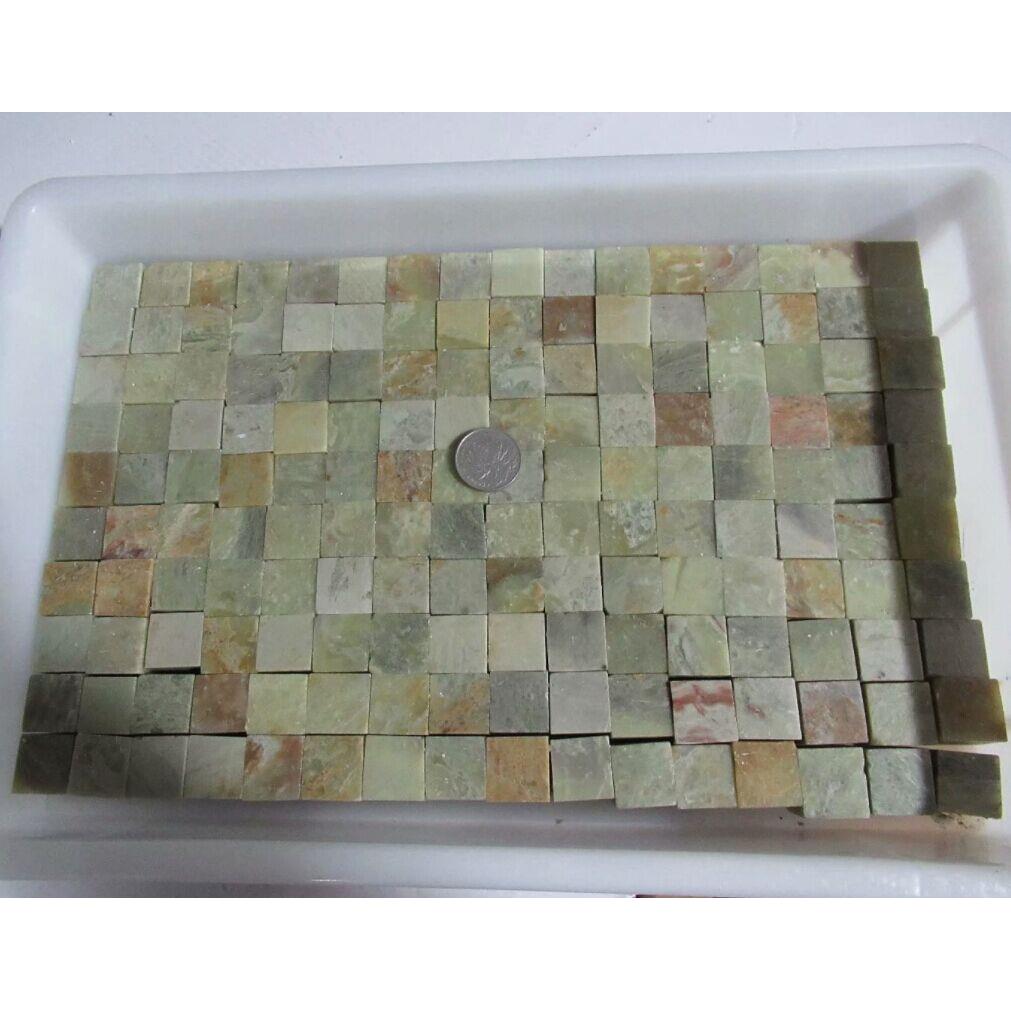 2*2*2CM青田石章料六面好刻颗粒学生练习章金石篆刻印章一盒160方