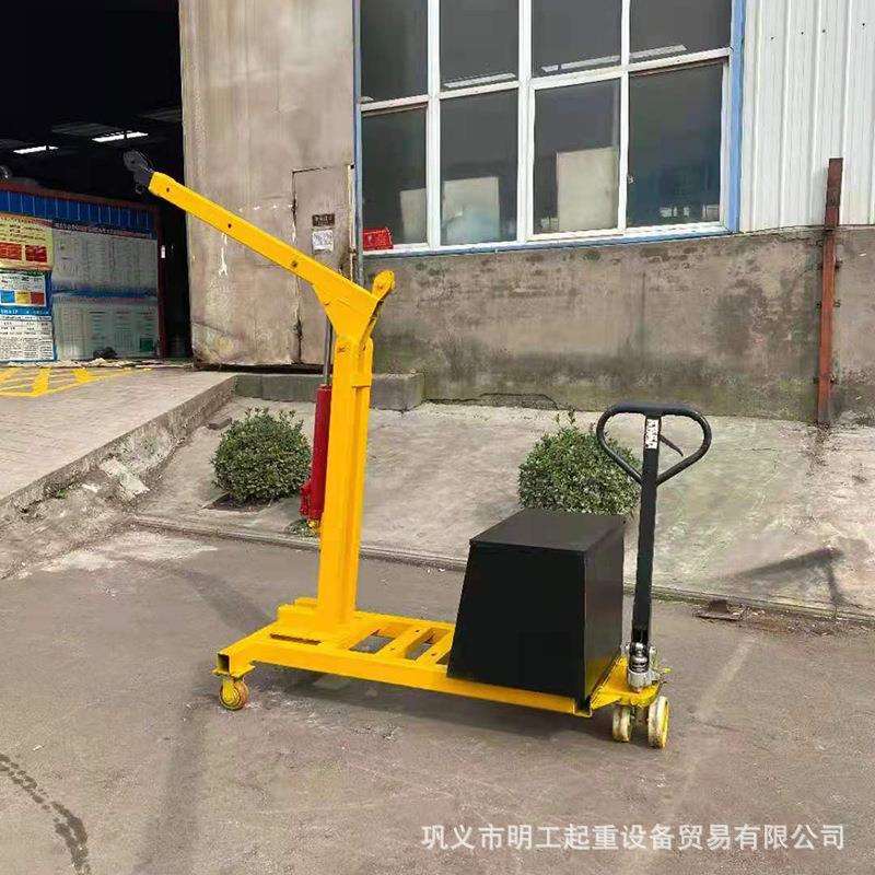 折叠式液压小吊机三轮车液压小吊机车载式液压小吊机简易吊车