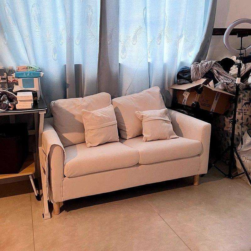 懒人沙发出租房公寓单双人布艺沙发可拆洗简约小QDF