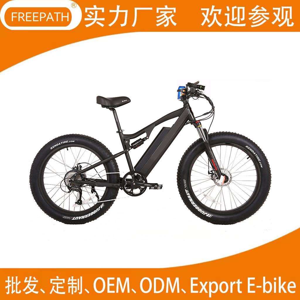 CE认证八方48V500W胖胎雪地车48V10.4AH电动助力自行车