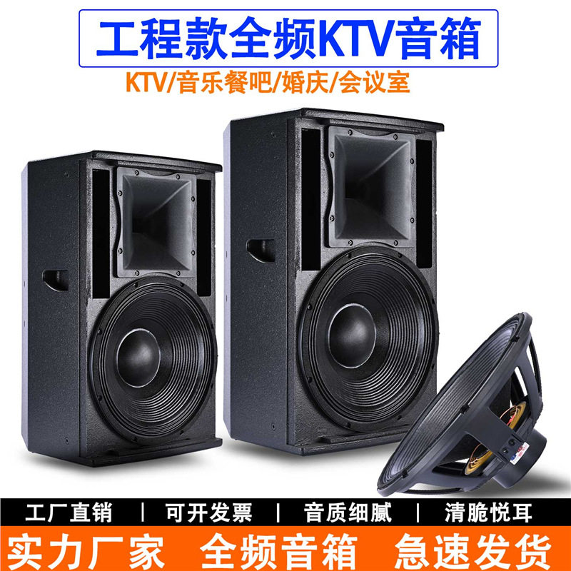 ktv包房酒吧家用演出舞台会议室舞蹈室壁挂12寸15寸专业音箱音响