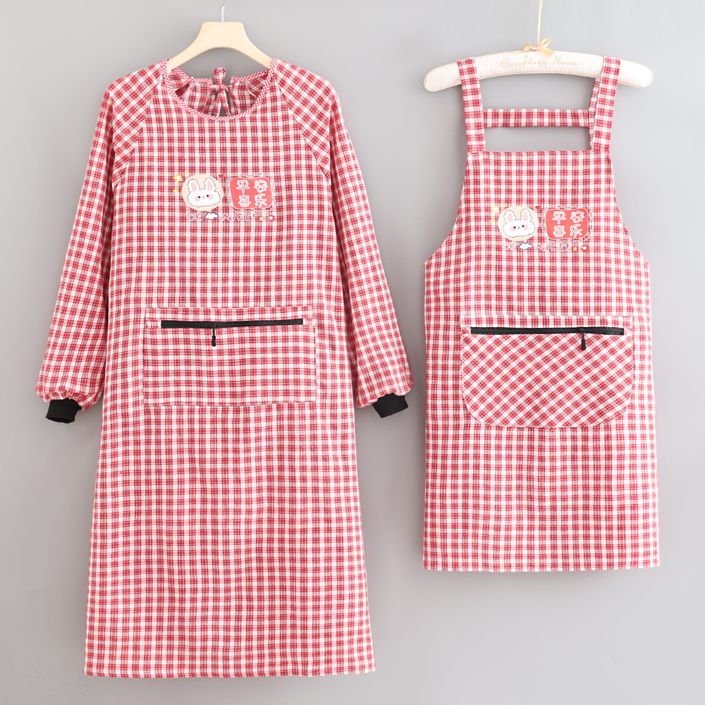 时尚防尘防污家用围裙耐脏耐磨