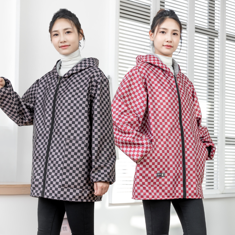 保暖加绒罩衣工作服围裙