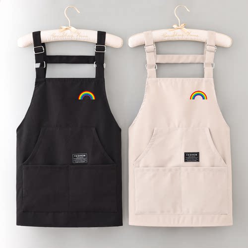 厨房帆布可调节围裙防油防污耐脏