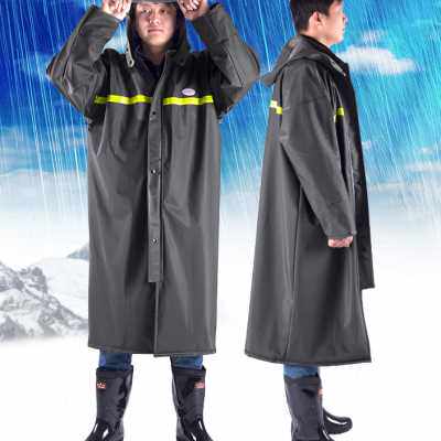 连体雨衣风衣式防暴雨雨衣长款男士劳保环卫成人加长户外全身防水