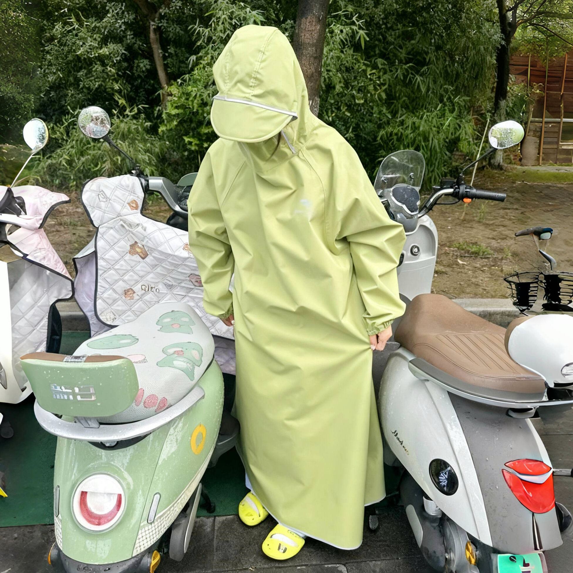 雨衣电动车女款电瓶车长款全身防暴雨单人户外登山骑行专用雨披