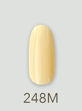日本MD甲油胶248娇小马德林实色黄色稀释年华系列美甲店专用