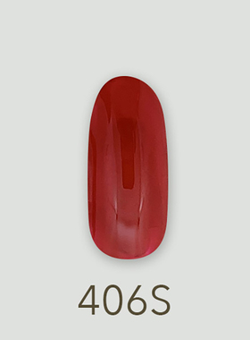 日本MD甲油胶406半透明红色玫瑰红唇系列美甲店专用