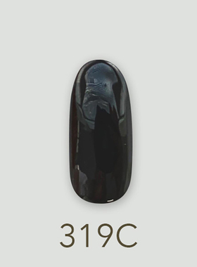 日本MD甲油胶319黑纱透明黑色琉璃窗系列美甲店专用