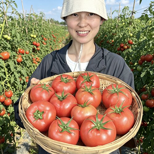 云南高原露天沙瓤西红柿自然熟