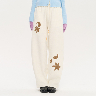 「heris」腰果花贴布绣卫裤