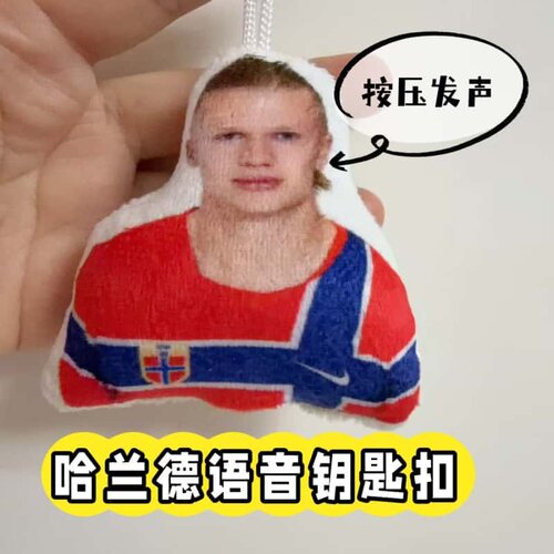 哈兰德抽象发声钥匙扣