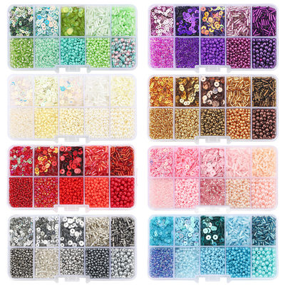 Glass Seed Letter Beads Set Box For Bracelet Jewelry Making