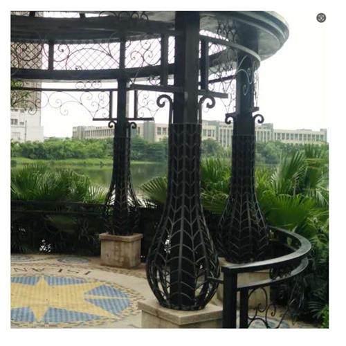 景观钢结构不锈钢大门楼铁艺格栅铝合金廊架屏风厂家施工和安装