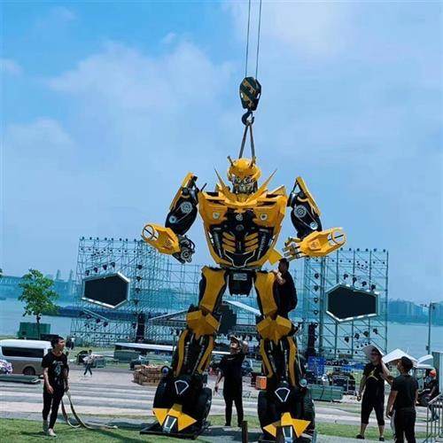 大型变形金刚出租大黄蜂擎天柱模型租赁铁艺变形金刚活动