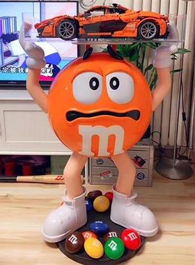 卡通豆大摆件玻璃钢雕塑网红豆人公仔落地家居客厅电视柜装饰