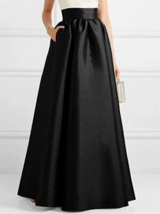 waist and large Solid skirt high swing 高腰大摆半身裙 color