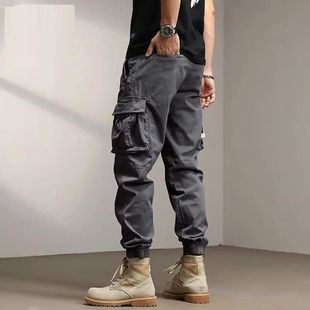 foot work 裤 plus 口袋束脚工装 pocket 休闲大码 Casual pants