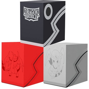 龙盾卡盒游戏王牌盒PTCG卡牌收纳盒宝可梦喷火龙卡牌盒大容量100+