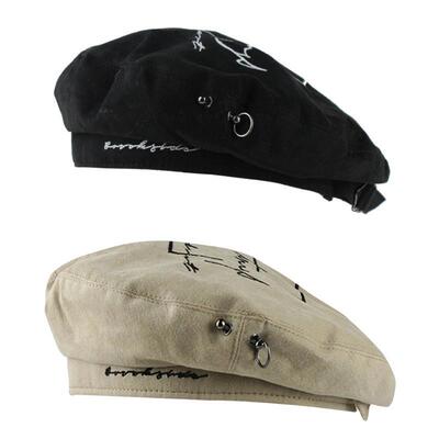 Punk Beret Hat Painter Hat French Beret Hats Women Newsboy H